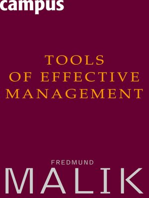 cover image of Tools of Effective Management